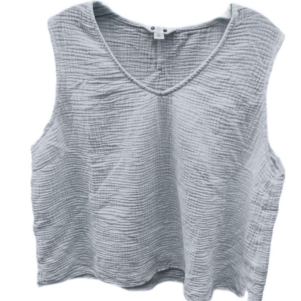 Three dots size XL waffle knit 100% cotton tank top layering basic